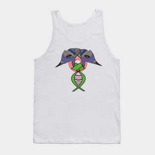 geometric bird art Tank Top